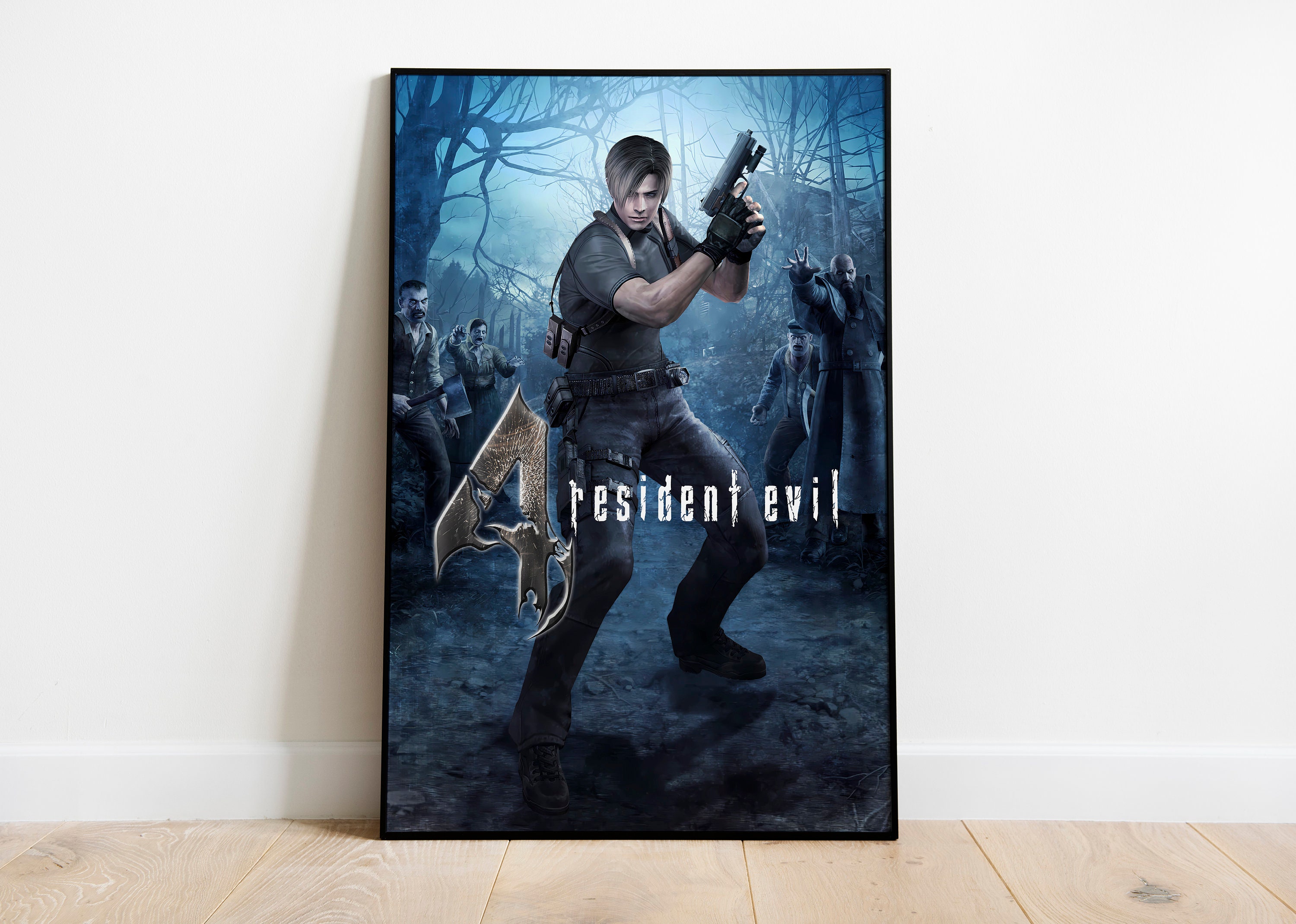 Resident Evil 4 Ashley Poster 4K Wallpaper Wall Art Decor 