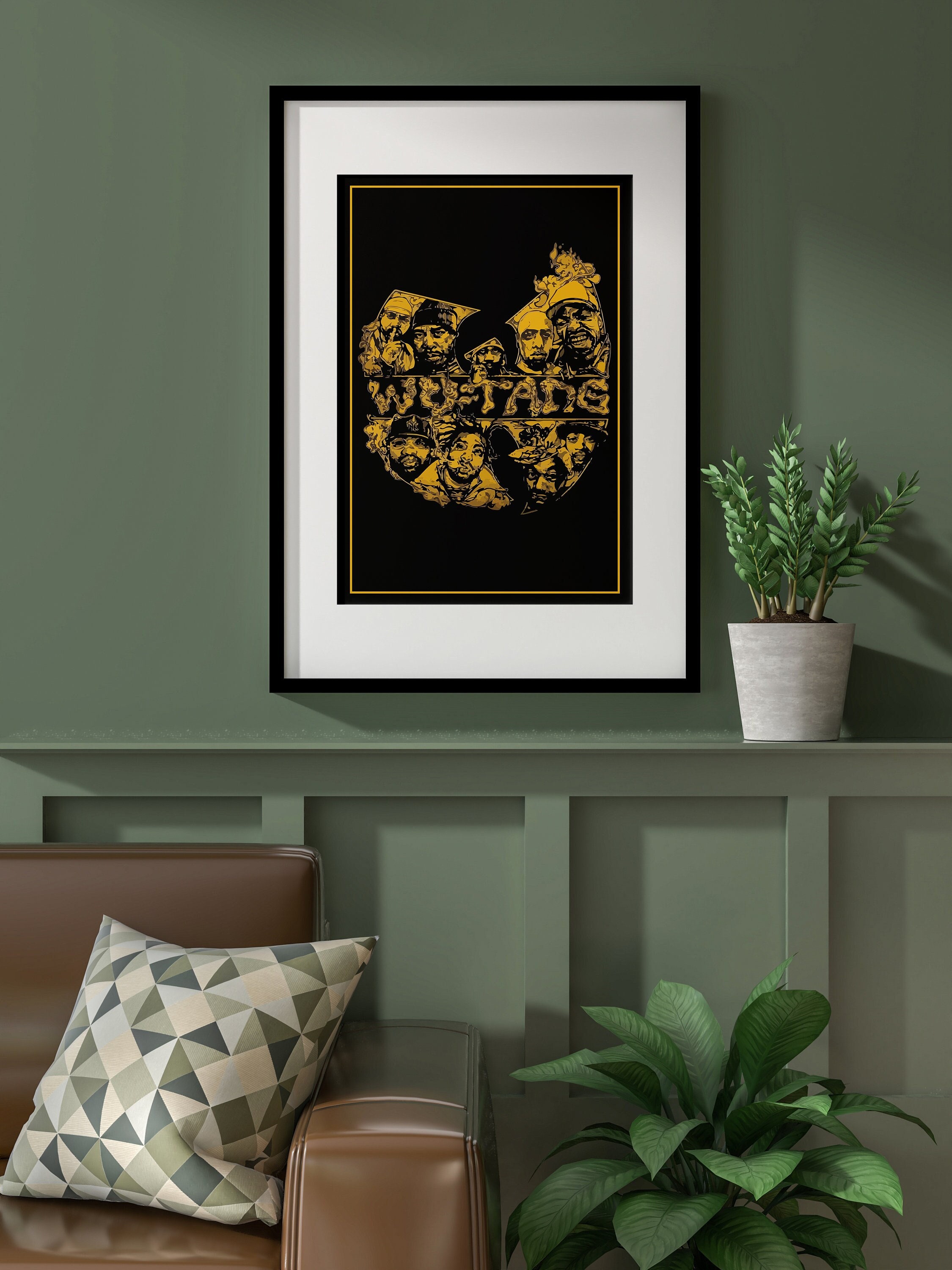 Tec Raper Wu-tang Clan Poster, Wu-tang Clan Wall Art, Hip Hop Poster, Wu-tang ...