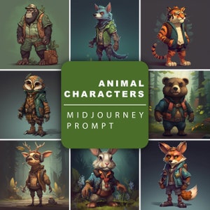 Midjourney Prompt for Animal Characters