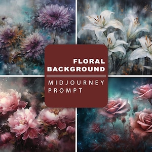 Midjourney Prompt for Floral Background