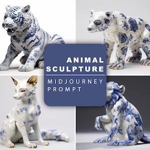 Midjourney Prompt for Porcelain Sculpture