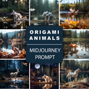 Midjourney Prompt for Origami Animals
