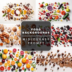 Midjourney Prompt for Food Backgrounds