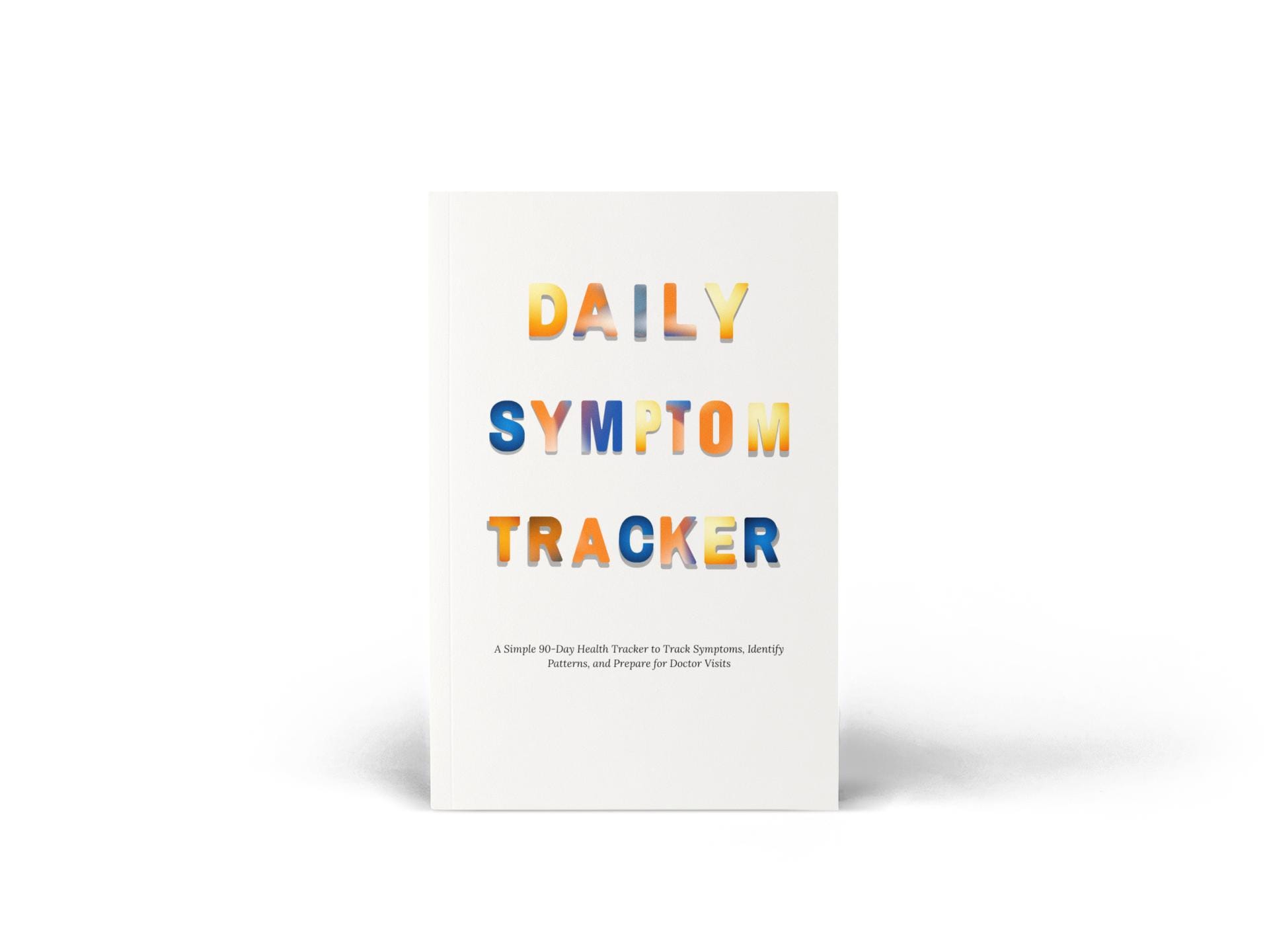 Daily Symptom Tracker for Chronic Illness Health Journal, Wellness Log (Slightly Imperfect)