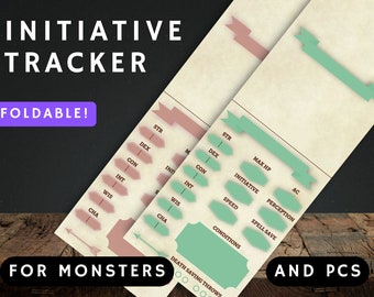D&D 5e Initiative Tracker: DM Screen Accessory (PDF)