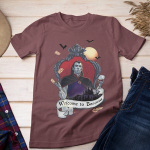 DND Curse of Strahd TShirt, dnd strahd, dnd barovia, welcome to barovia, dnd shirt, dice set, DM gift, DM tools