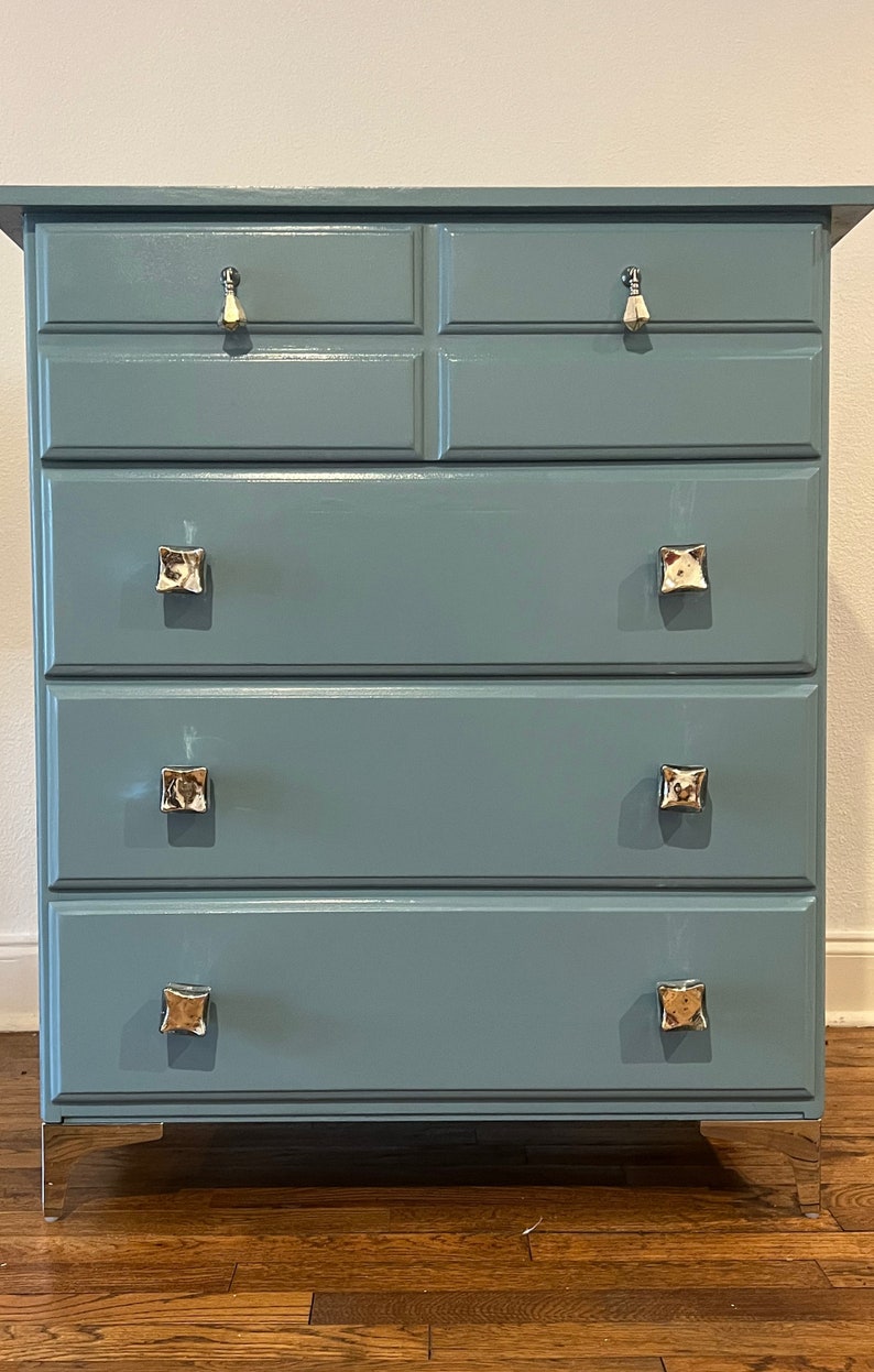 Refinished 4 drawer Dresser Etsy