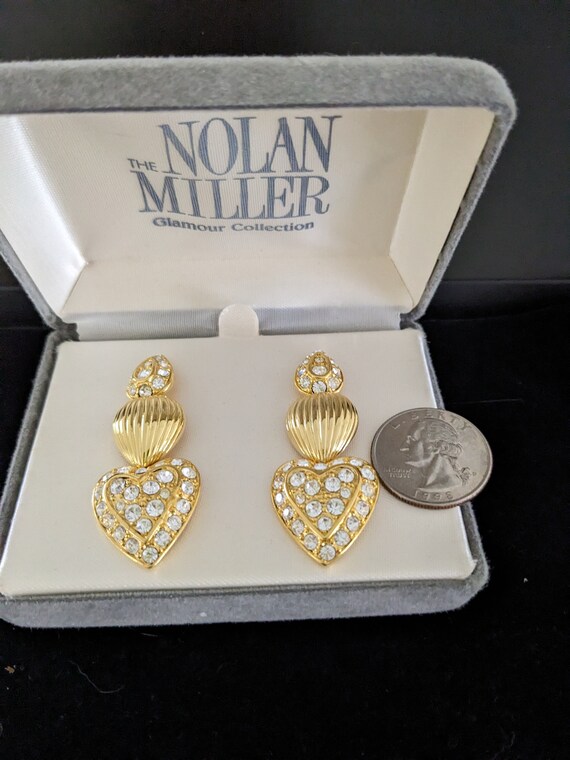 Nolan Miller Three of Hearts Changeable Drop pier… - image 2