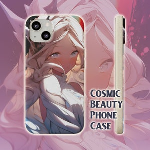 Cosmic Beauty | Biodegradable Phone Case | Stylish iPhone 13 Phone Case | Girl Anime, Eco-Friendly Protection | Cute Anime Gift Phone Case