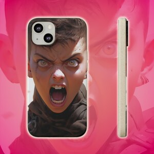 Angry Youth | Biodegradable Phone Case | Stylish iPhone 13 Phone Case | Anime, Eco-Friendly Protection | Anime Gift Phone Case