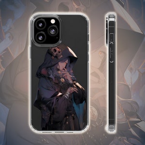 Dark Mage Female Crystal Clear Case for iPhone models, Anime Lover Gift iPhone Manga Case, Japanese Anime Case Collection for iPhone 14
