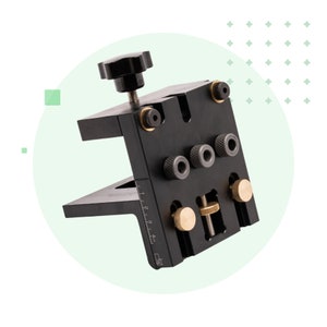 3 in 1 Punch Locator, 3 in 1 Woodworking Doweling Jig Set, Positioning Punch with Positioning Clip, Adjustable Drilling Guide Puncher