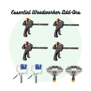 Workshop Essentials Kit, Woodworker Add-Ons, Woodworking Clamps, Useful tools to boost any workshop