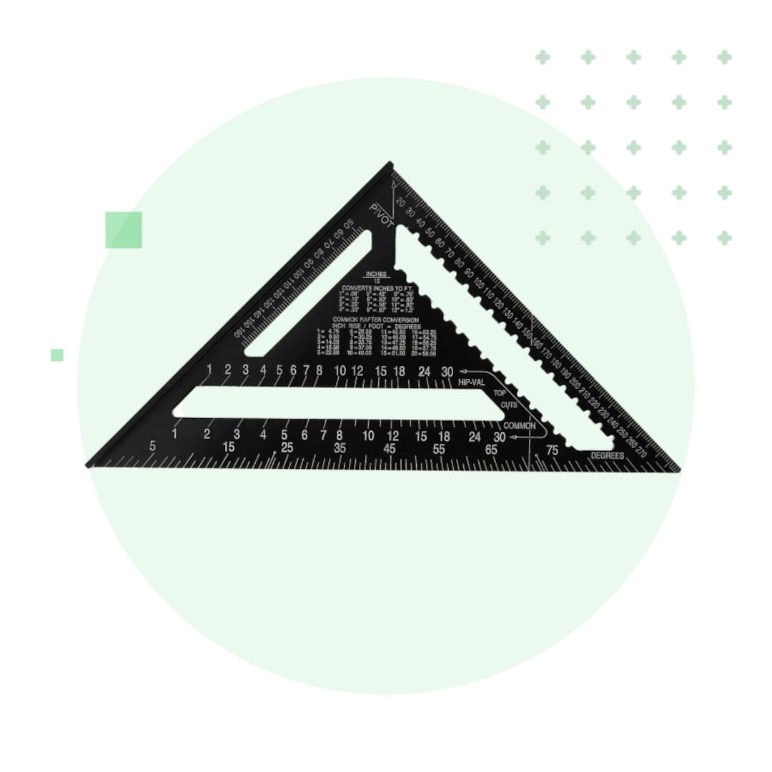 Triangle Square Ruler, Carpenter Square Triangle Ruler, Layout Tool