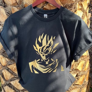 Gold anime tee