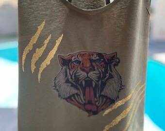 camiseta sin mangas tigre