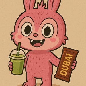 Labubu Dubai Chocolate - Etsy