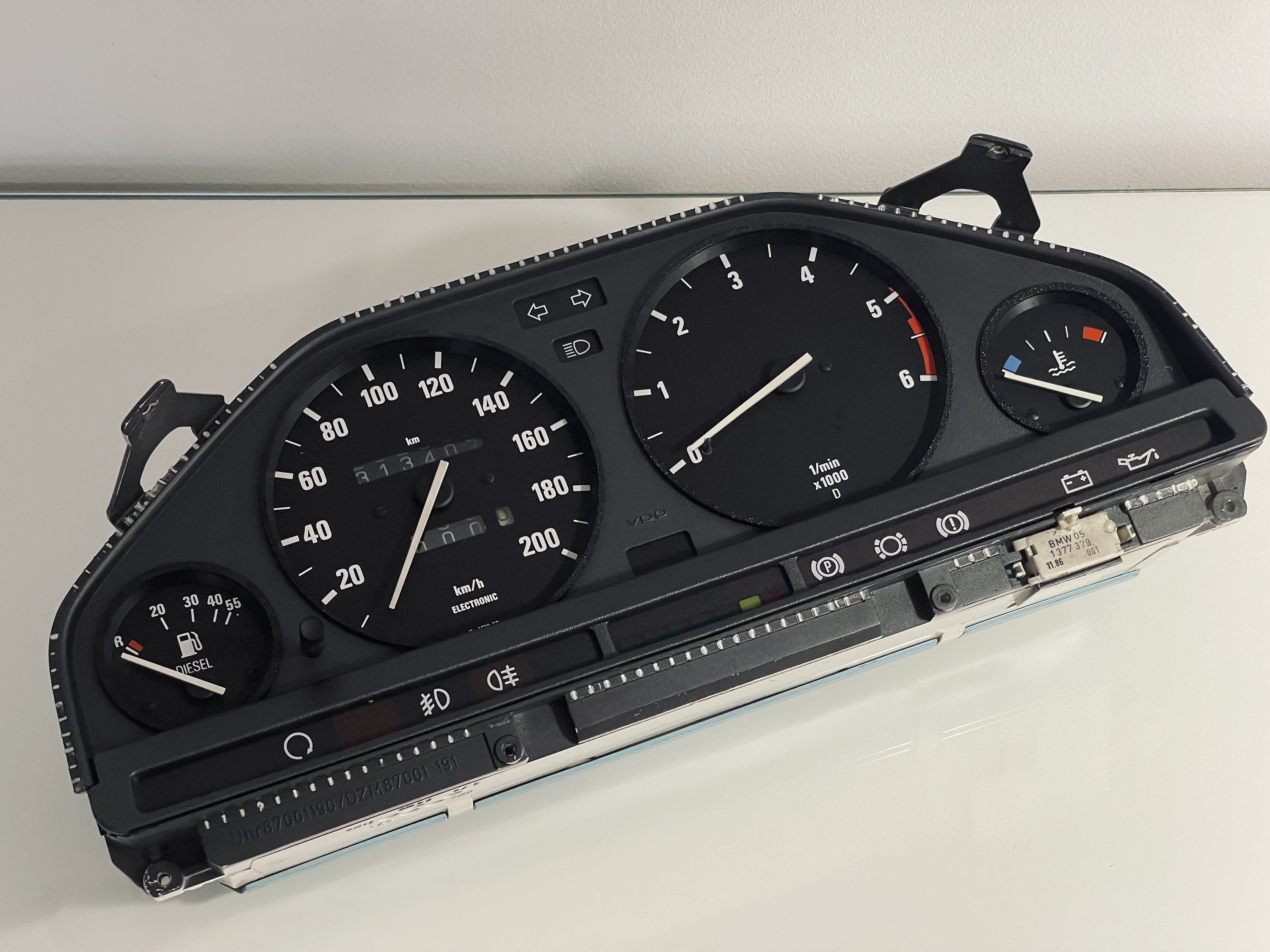 BMW E30 Gauge Cluster Rings silver/black/red Etsy