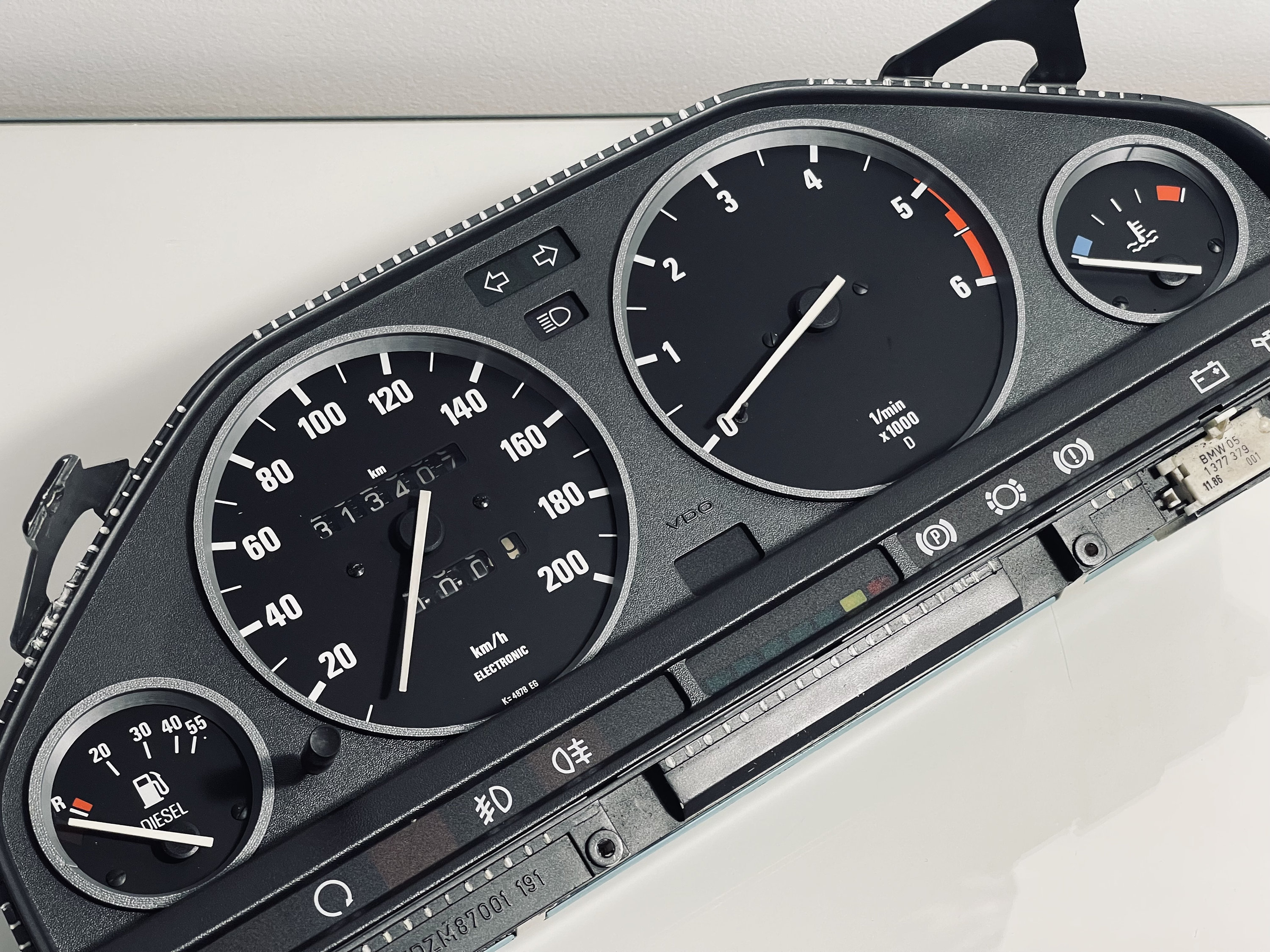 BMW E30 Gauge Cluster Rings silver/black/red Etsy