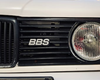 BBS Emblem: Silver/Red 3D Printed ABS