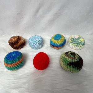 Crochet dog squeaker toy