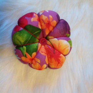 Handmade floral pincushion