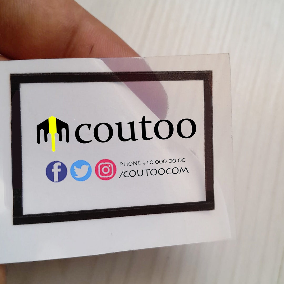 Custom Clear Labels. Return Adress Labels Personalized - Etsy