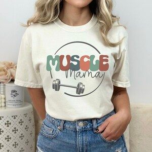 Muscle Mommy Shirt, Gift for Gym Lover, Crossfitter Gift, Comfort Colors Shirt, Workout Gift, Pump Cover Shirt, Workout Apparel