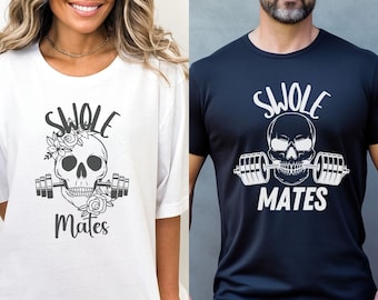 Swole Mates Gym Shirt, Training Shirt, Couples Workout Shirt, Valentines Day Couples Gift, Funny Gym Shirt, Weightlifting Shirt, Pump Cover