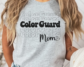 Color Guard Mom Shirt, Class of 2027 Mama, Senior Mom Tee, Auxiliary Mom, Gift for Marching Band Parent, Grad Night, Visual Performers