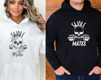 Swole Mates Gym Shirt, Training Shirt, Couples Workout Hoodie, Christmas Couple Gift, Funny Gym Shirt, Weightlifting Sweatshirt, Pump Cover