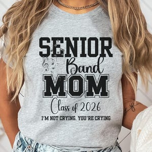Band Mom Class of 2026 Shirt, Senior Drumline Fan Gift, Marching Band Parent Shirt, Highschool Number One Fan, Senior Mom Tee, Team Spirit