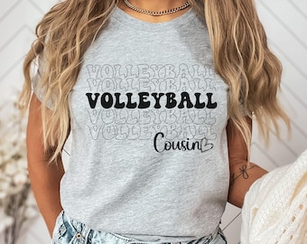 Volleyball Cousin Shirt, Volleyball Shirt, Gift for Niece, Volleyball Faimly, Game Day Shirt, Cousin Sports Shirt, Funny Shirt