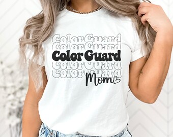 Senior Color Guard Mom Shirt, Class of 2027 Mama, Senior Mom Tee, Auxiliary Mom, Gift for Marching Band Parent, Grad Night, Senior Night