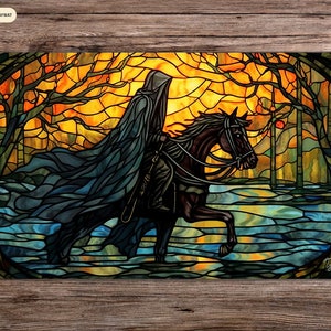 Black Riders of the Nine - MTG Playmat - 24 x 14 inches - MTG Gifts - Magic The Gathering Gifts - Stitched Playmat