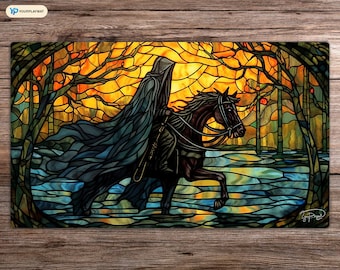 Black Riders of the Nine - MTG Playmat - 24 x 14 inches - MTG Gifts - Magic The Gathering Gifts - Stitched Playmat