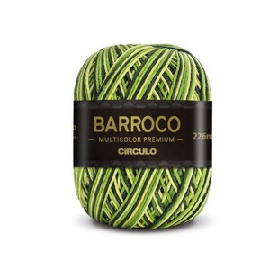 Yarn Circulo BARROCO MULTICOLOR Premium /crochet and knitting yarn/Mercerized cotton yarn/Barroco Multicolor/ 9392 Gramado