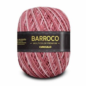 Yarn Circulo BARROCO MULTICOLOR Premium /crochet and knitting yarn/Mercerized cotton yarn/Barroco Multicolor/ 9734- Gloss