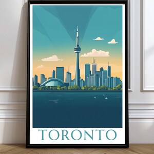 Toronto Poster Toronto Wall Art Toronto Travel Print Home decor Toronto Gift for Toronto Lover