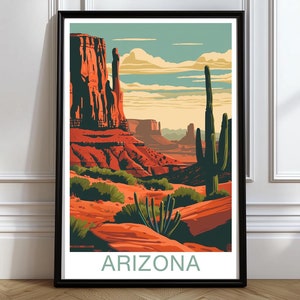 Arizona Poster Arizona Wall Art Arizona Landscape Poster Arizona Nature Wall Art