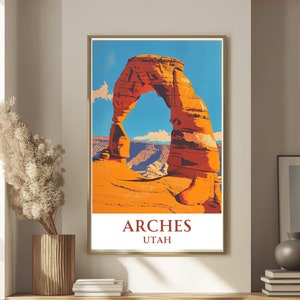 Arches PosterArches Wall Art Arches Utah Wall Art Arches National Park Poster Arches Decor