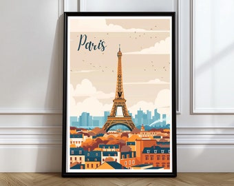 Paris Poster Paris Wall Art Eiffel Tower Wall Art Eiffel Tower Poster Parisian Wall Art
