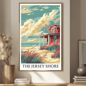 Jersey Shore Poster Jersey Shore Wall Art Jersey Shore Gift