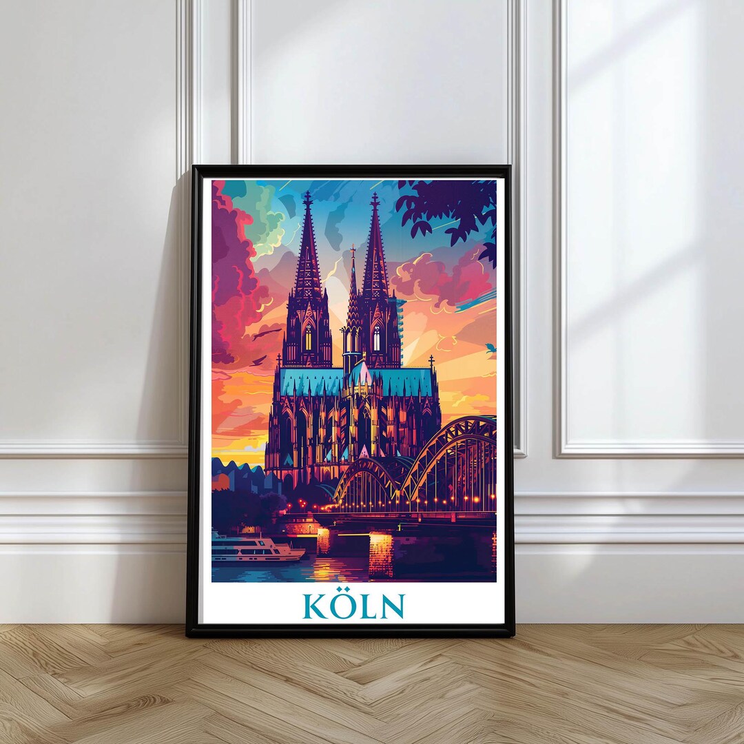 Cologne Cathedral Poster – Germany Travel Art Print - Etsy