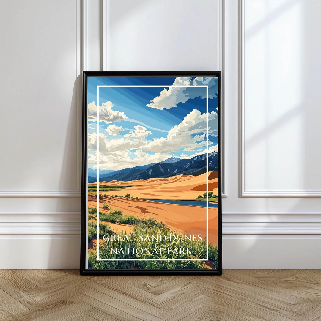 Great Sand Dunes National Park Poster Gift Great Sand Dunes Wall Art ...