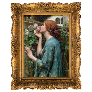 The Soul of the Rose John William Waterhouse Printable | My Sweet Rose Vintage Art Download | Pre-Raphaelite 8x10 Digital Wall Art
