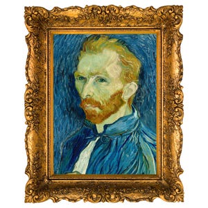 Van Gogh Self-Portrait, 1889 Printable Wall Art – Vincent van Gogh Digital Download, Impressionist Art for Gallery Walls, Instant Download