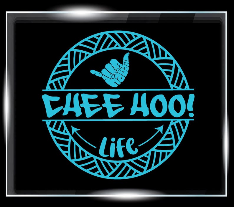 Tribal Shaka Car Decal, Hawaiian Island Hand Sign Vinyl Sticker ...