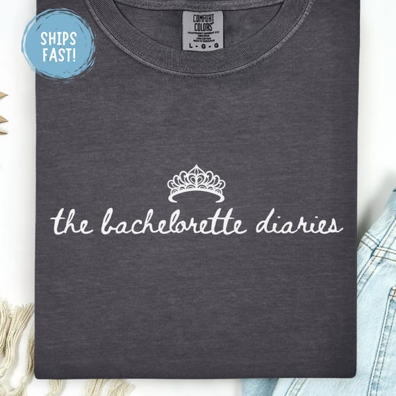 The Bachelorette Diaries Shirt Bride Squad Tee Bachelorette Party Shirt Bridal Party Shirt Girls Trip Shirt Wedding Weekend Comfort Colors