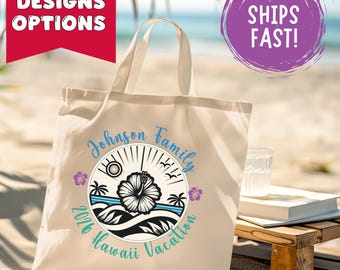 Personalized Family Trip Tote Bag - Custom Vacation Keepsake, Reunion Canvas Bag, Group Travel Gift